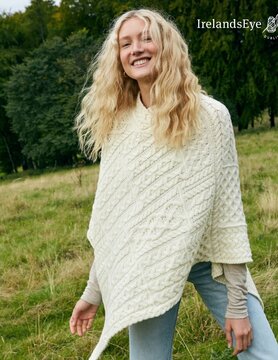 Irelandseye Irish Poncho elm A909