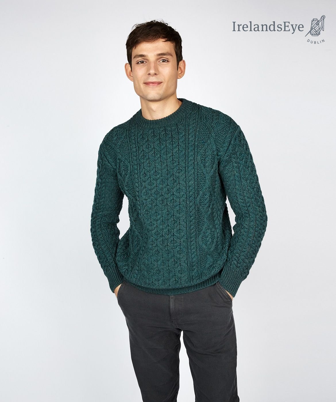 Irelandseye Round-neck Irish jumper FEARNOG A907