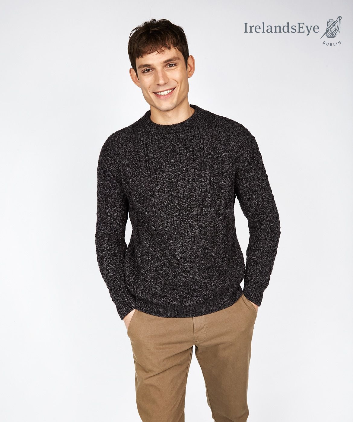 Irelandseye Round-neck Irish jumper FEARNOG A907