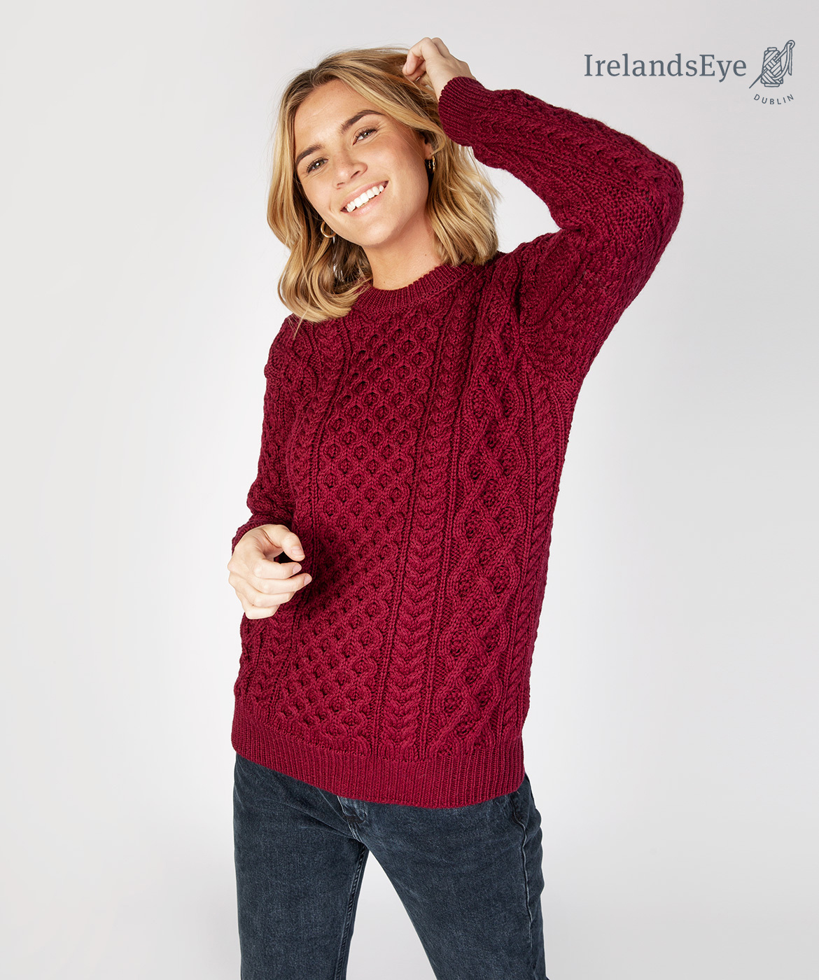 Irelandseye BLASKET A653 Irish round-neck jumper