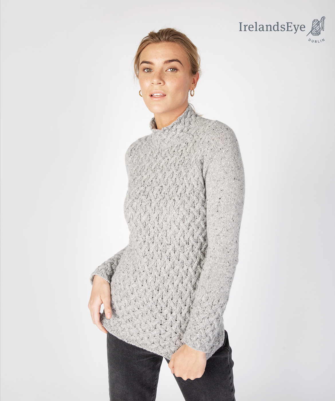 Irelandseye Irish trellis jumper A641