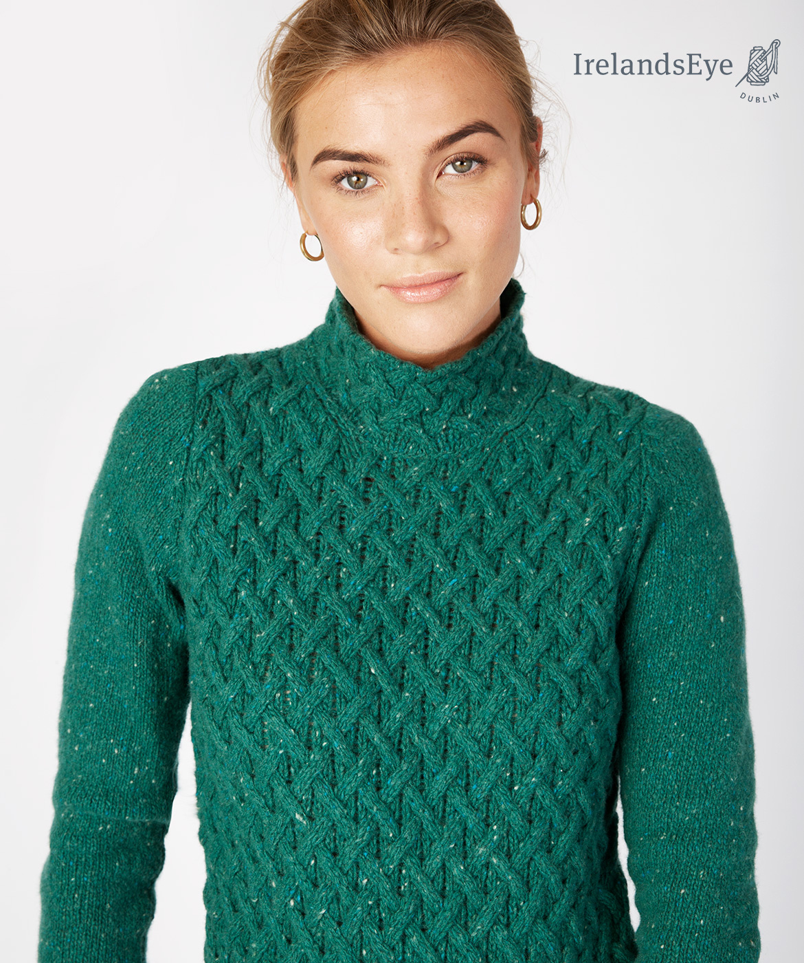 Irelandseye Pull irlandais trellis sweater A641