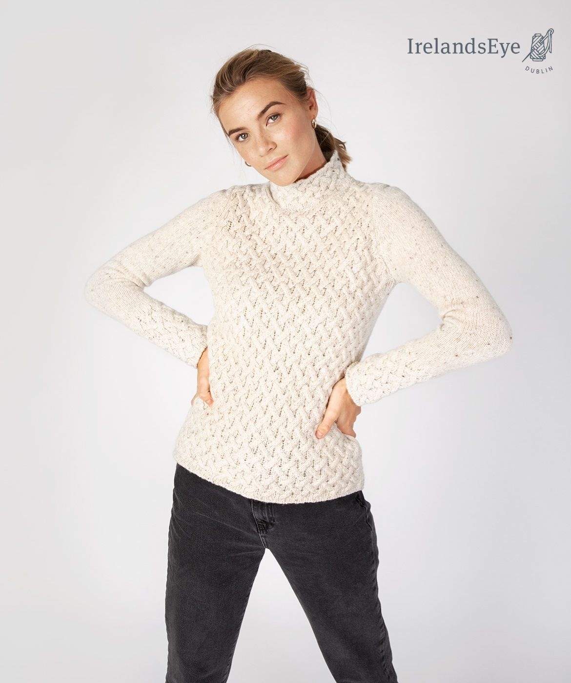 Irelandseye Pull irlandais trellis sweater A641