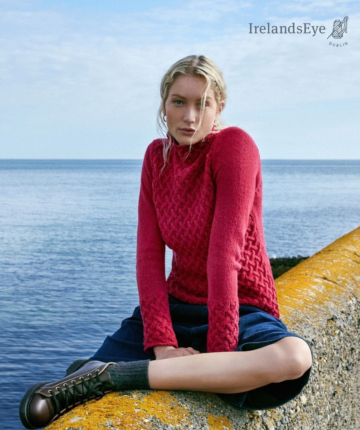 Irelandseye Irish trellis jumper A641