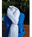 Mixed scarf in white linen