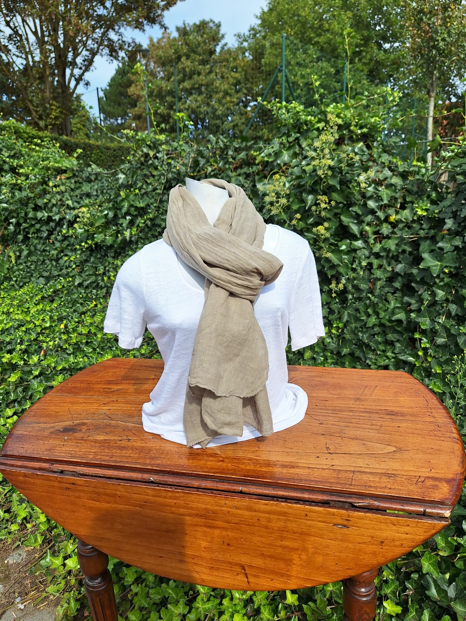 Mixed safari linen scarf