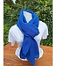 Echarpe  mixte en lin bleu royal