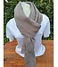 Mixed scarf in tobacco linen