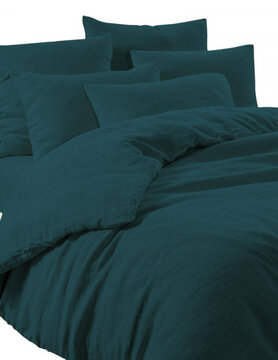 haomy Duvet cover in prussian blue linen