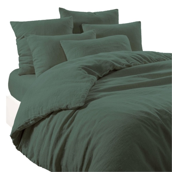 haomy pillow case in pigeon green linen