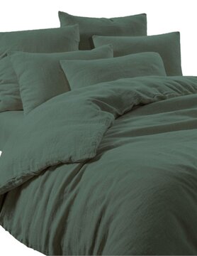 Duvet cover in pigeon washed linen