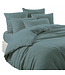 haomy taie d'oreiller en lin bleu stone
