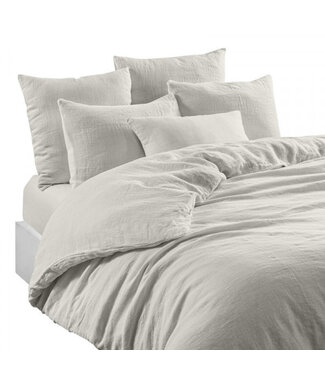 haomy ivory linen pillow case