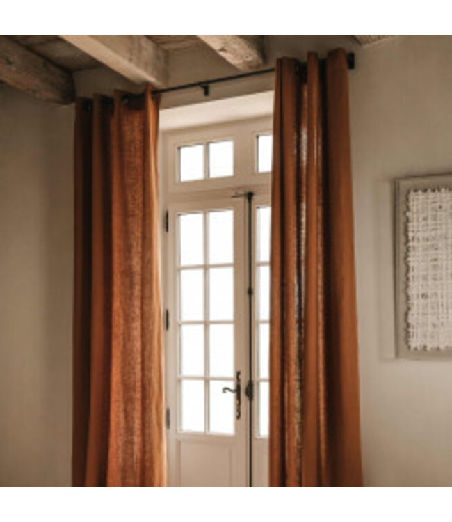 haomy Ready-to-install linen curtains