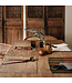 haomy Set ou serviette de table en lin vichy "charbon"