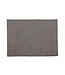 haomy Set ou serviette de table en lin vichy "charbon"
