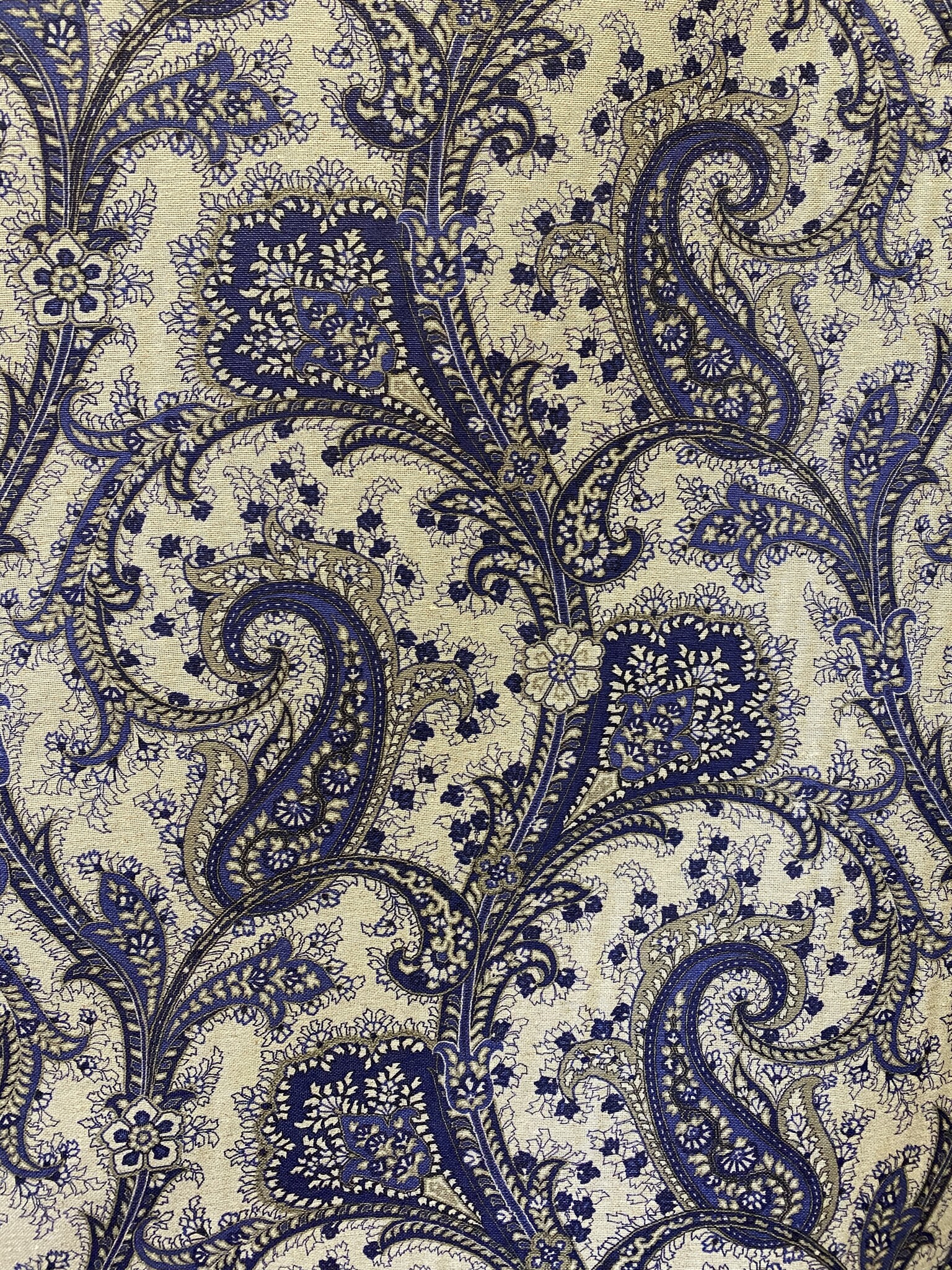 Arabesque linen fabric