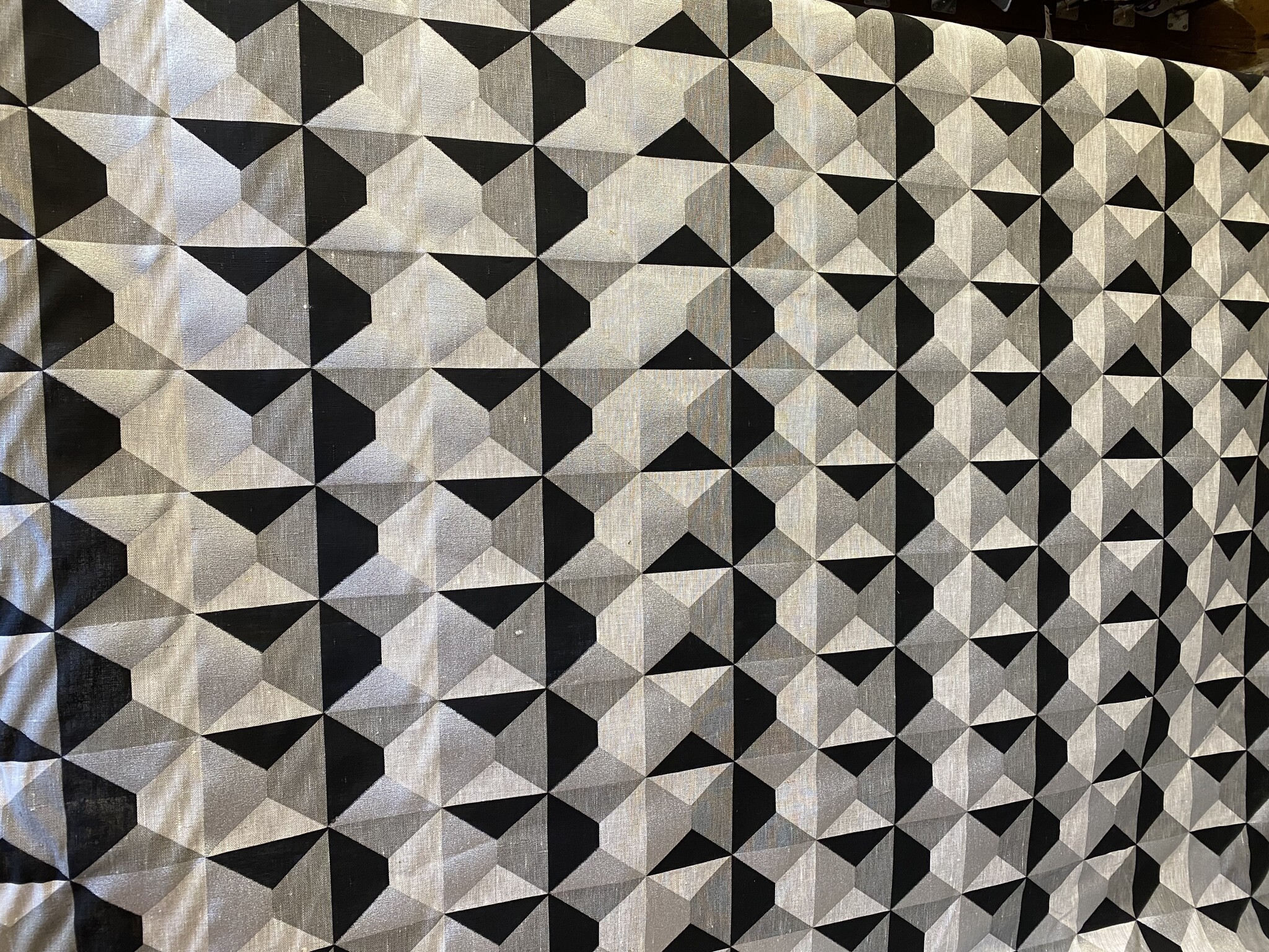 Geometric" fabric