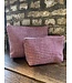 Le grenier du lin Trousse en lin  pied de poule