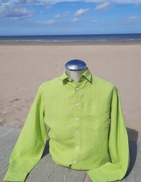 Le grenier du lin long-sleeved linen shirt