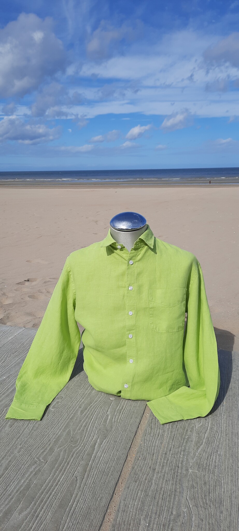 Le grenier du lin long-sleeved linen shirt