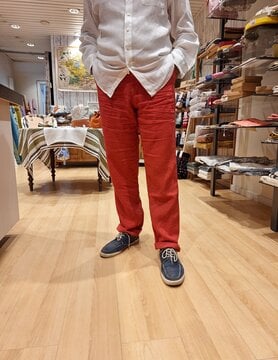 Le grenier du lin Pantalon  en lin van ketchup