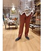 Le grenier du lin Pantalon homme en lin 100% Van terra cotta – Coupe droite, confection européenne