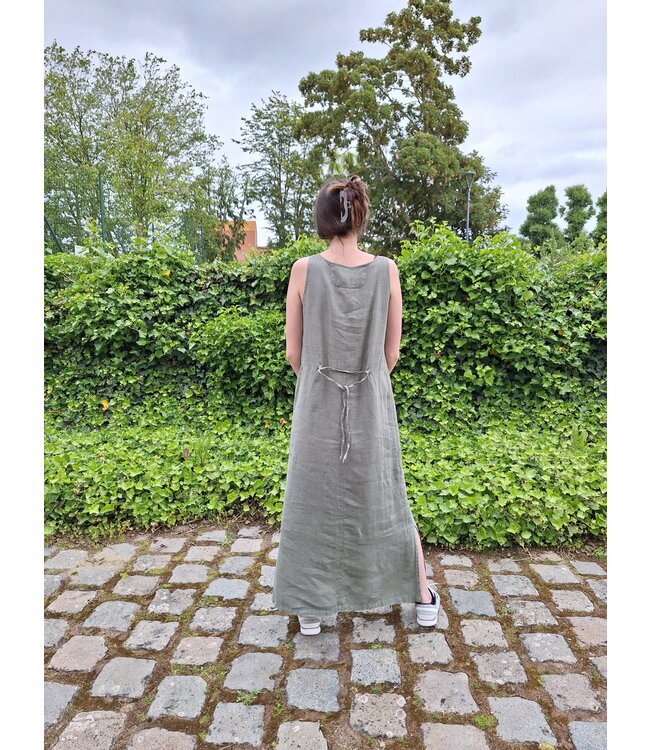 Le grenier du lin Robe en lin "IRENE"