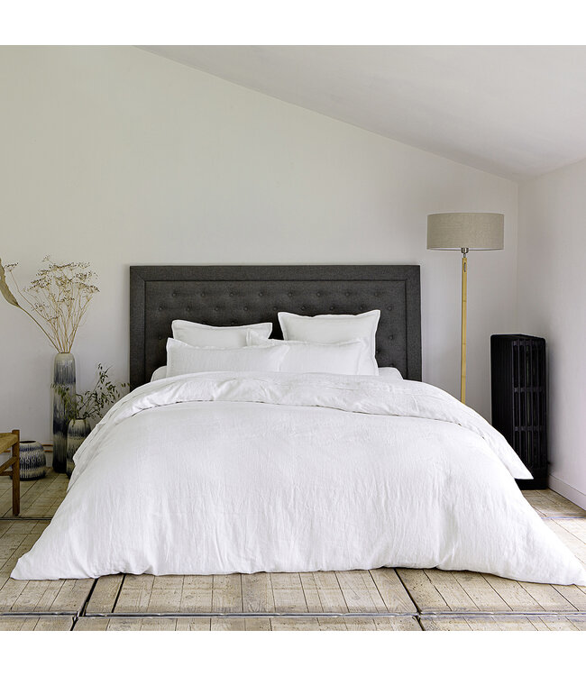 ANNE DE SOLENE Linen flat sheet