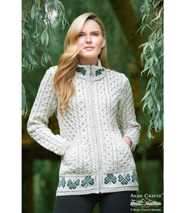 aran craft SHAMROCK Irish waistcoat X4758