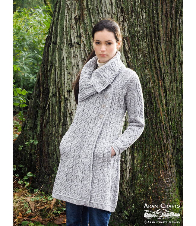 aran craft Manteau en laine irlandaise X4416