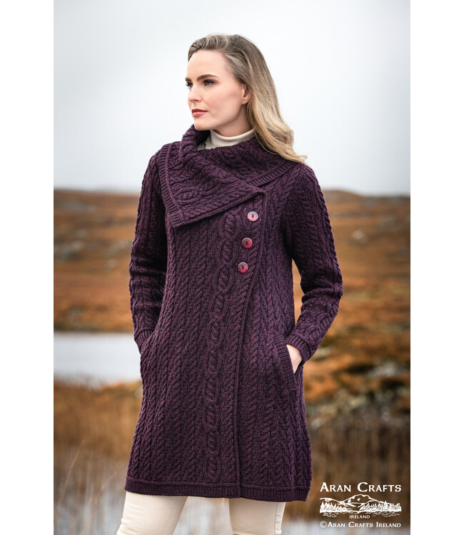 aran craft Irish wool coat X4416