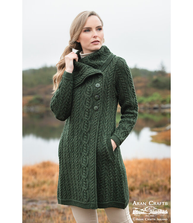 aran craft Irish wool coat X4416