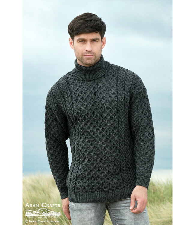 aran craft "CARRICK / R1949" Irish turtleneck jumper