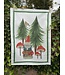 tessitura toscana Torchon ou décor en lin " jolly elf green "