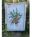 tessitura toscana Torchon ou décor  en lin " nutnook red "