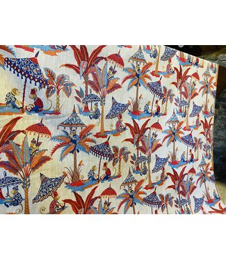 Monkey linen fabric