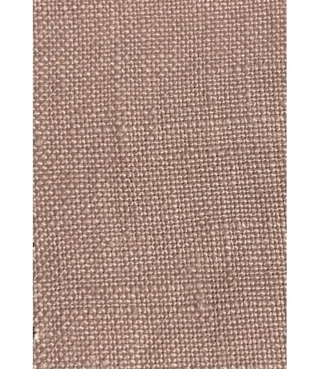 SIENA linen fabric in silver pink