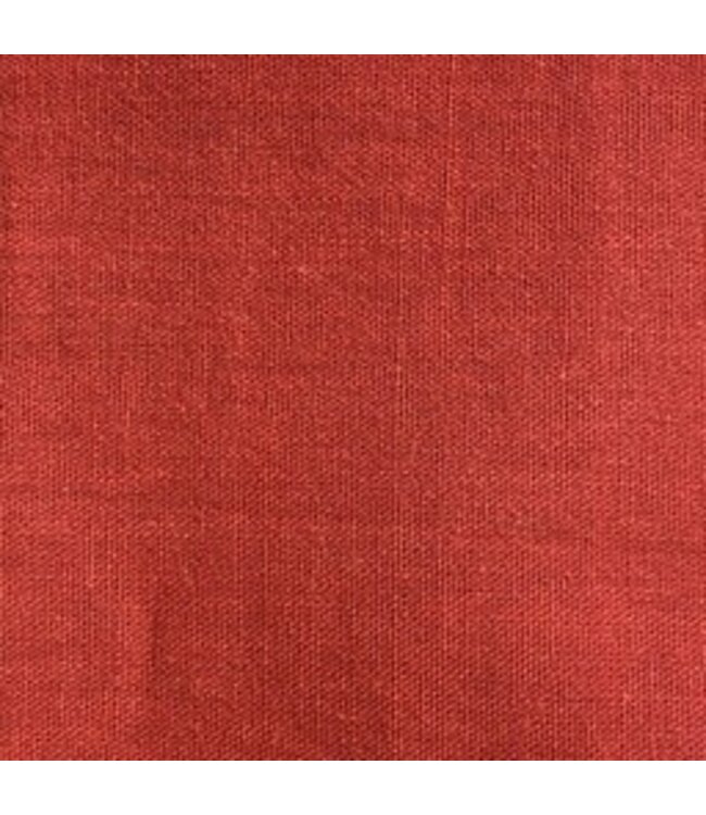 Tissu en lin linder rouge