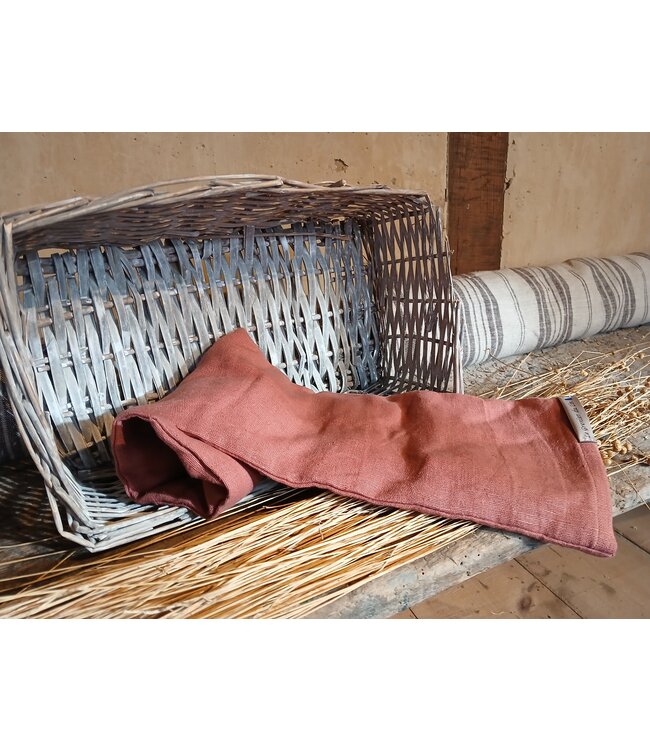 Le grenier du lin Bouillotte aux graines de lin  couleur bois de rose