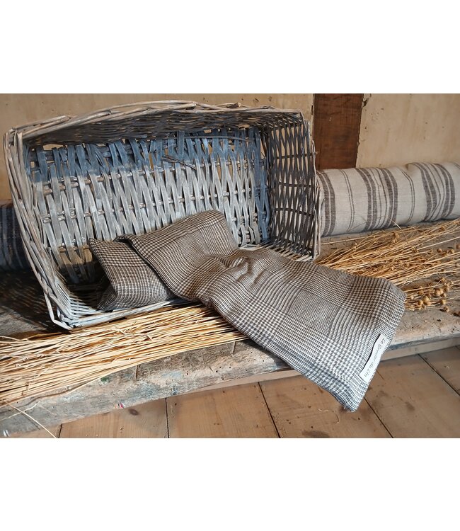 Le grenier du lin Linen seed hot water bottle "PRINCE OF WALES" design