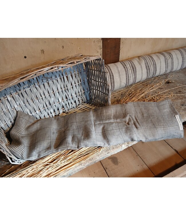 Le grenier du lin Linen seed hot water bottle "PRINCE OF WALES" design