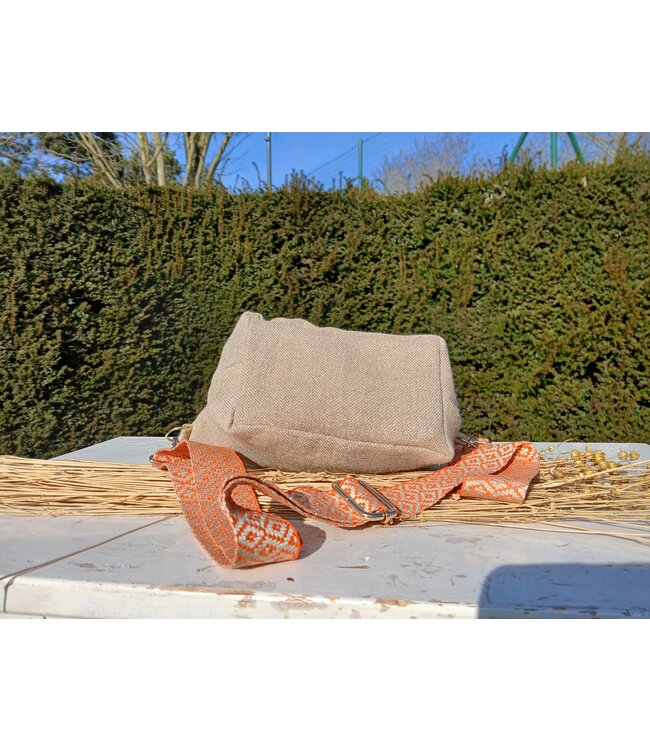 Le grenier du lin Linen shoulder bag NATUREL