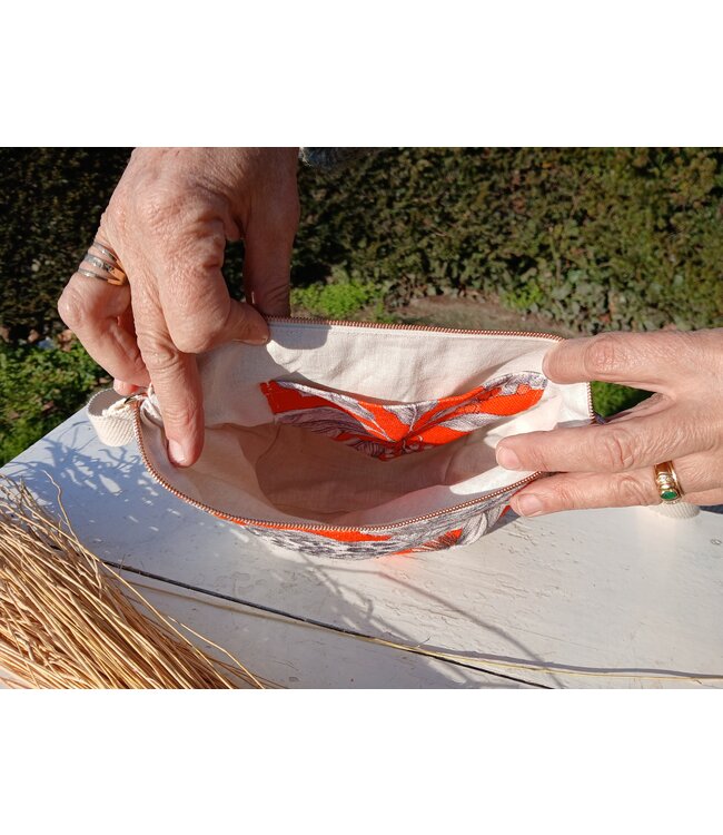 Le grenier du lin Sac  en lin à bandoulière TROPIQUE