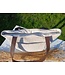 Le grenier du lin Linen bag with handles POCHE NATUREL