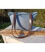 Le grenier du lin Linen bag with handles POCHE BLEU