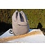 Le grenier du lin Linen string backpack POCHE GRIS
