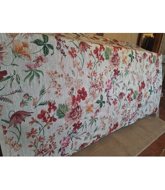 Tissu Lin BAROQUE ROUGE