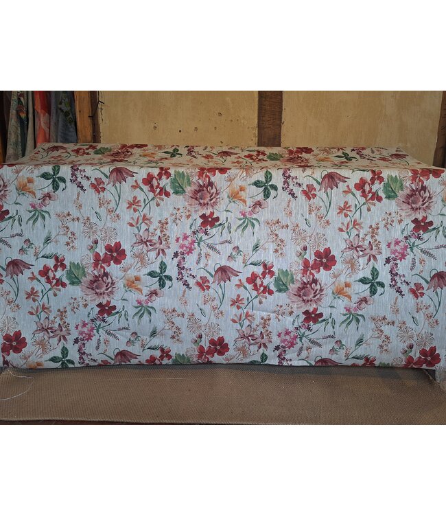 Tissu Lin BAROQUE ROUGE