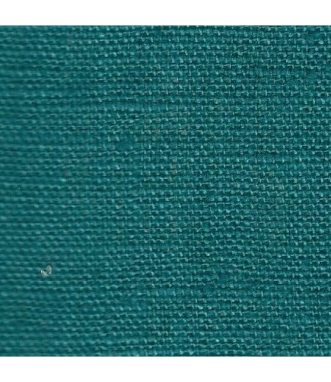 Tissu enduit  en lin bleu OCEAN
